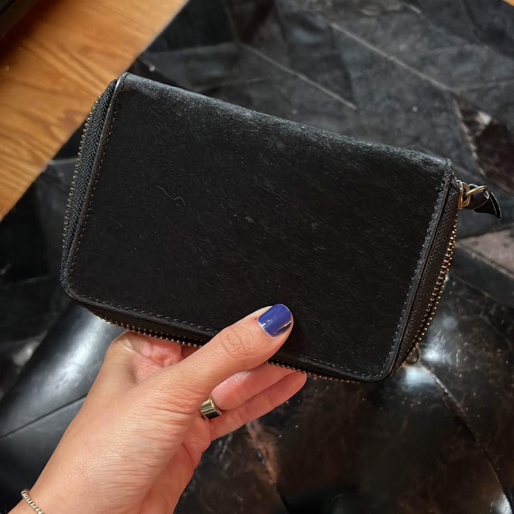 Black cowhide wallet
